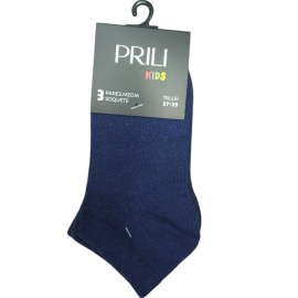PRILI NIÑO TOBILLO LISA X3